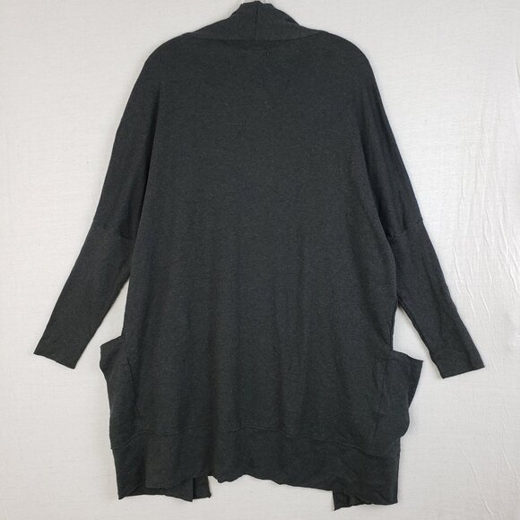 NWT Pact Airplane Cardigan Organic Cotton Dark Gray Pockets size L/XL Travel - Picture 7 of 13